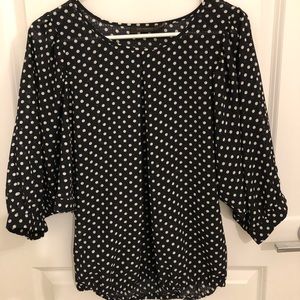 Polka dot blouse from The Limited